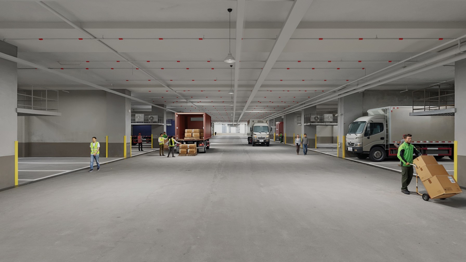 All production units are served by dedicated 24-footer rigid-frame truck loading and unloading bays.