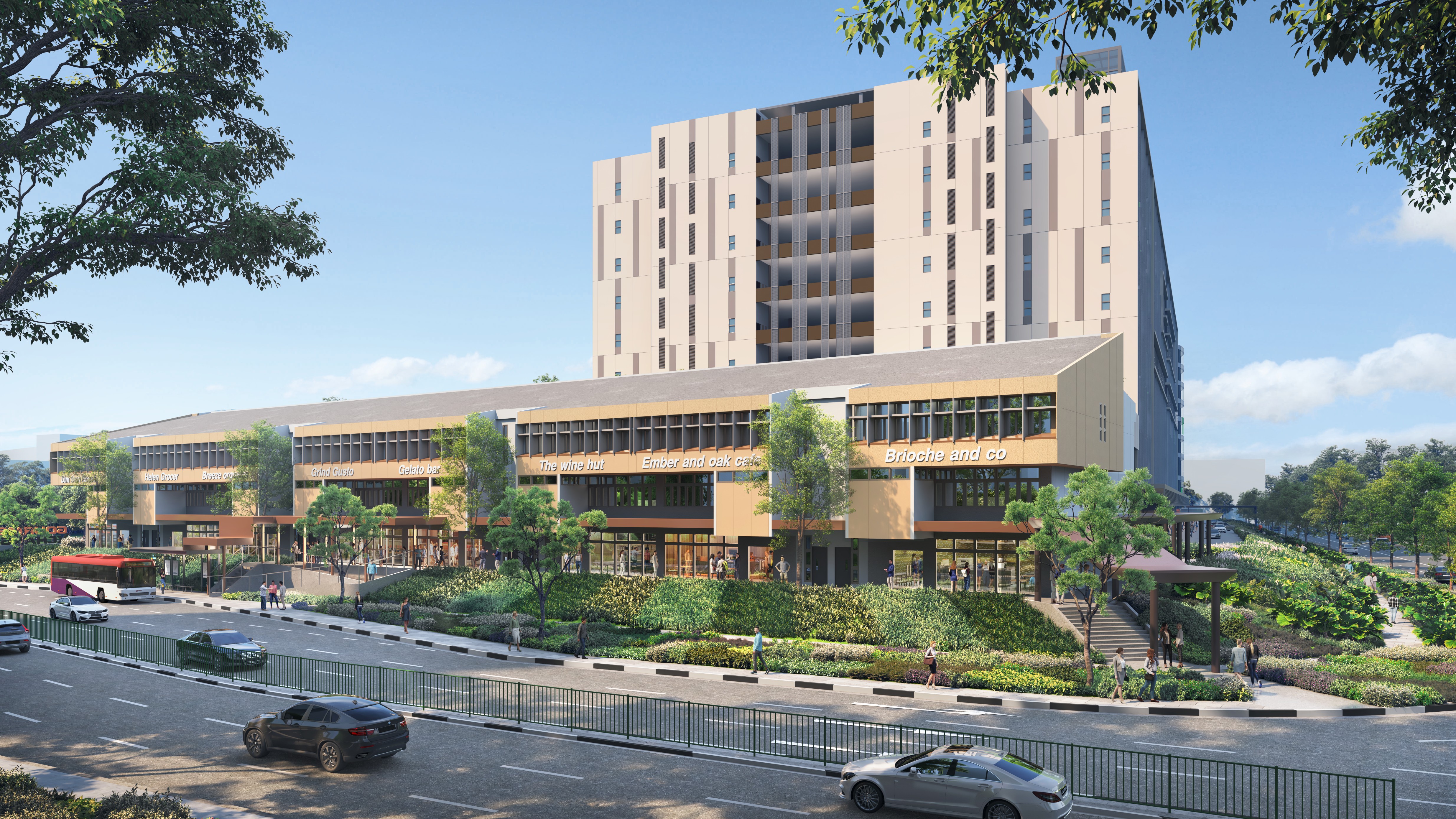 At Heritage Terrace, the three-storey layout allows for vertical integration under one roof. 