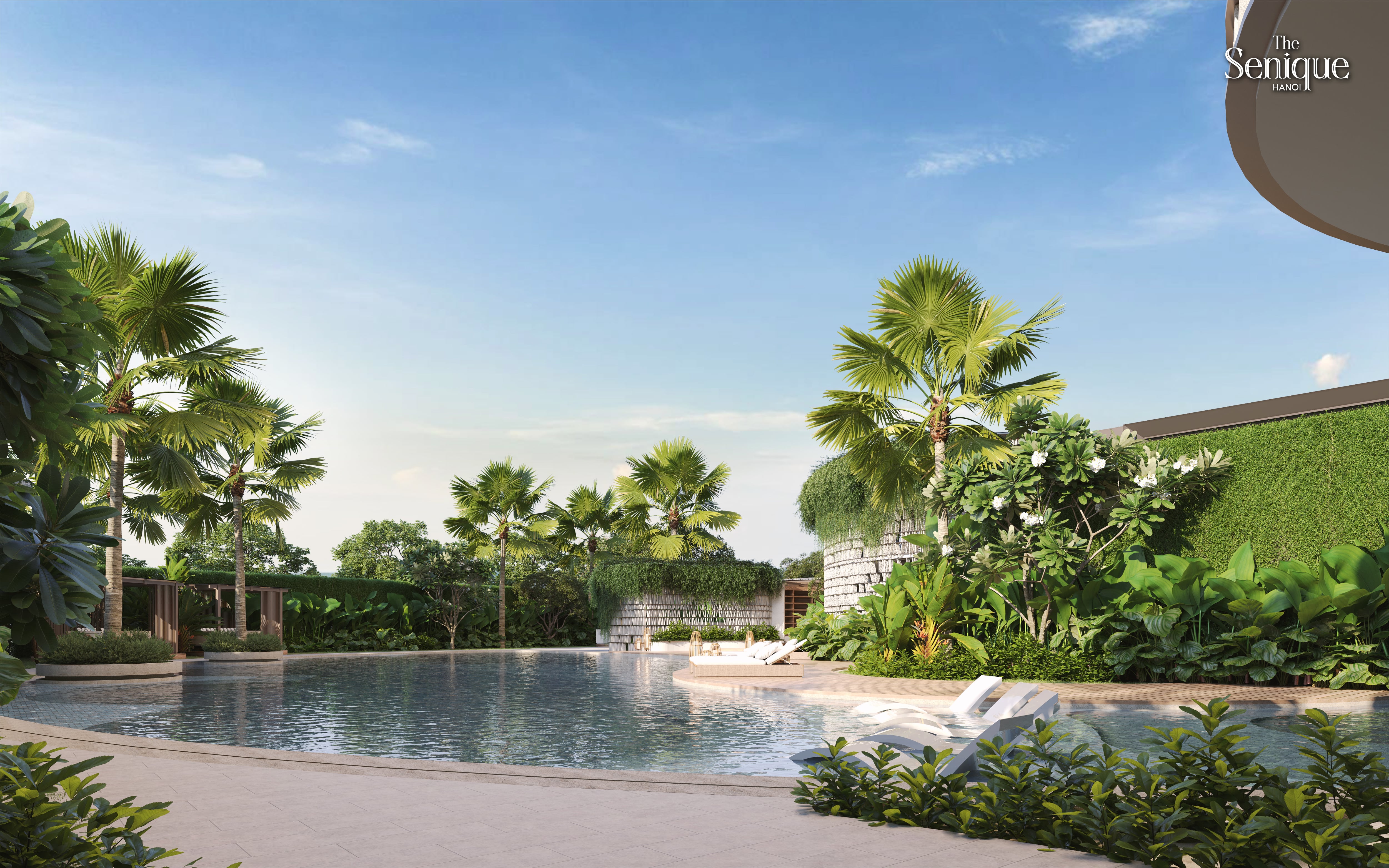 Artist impression of The Senique Premier’s Valley Resort Pool