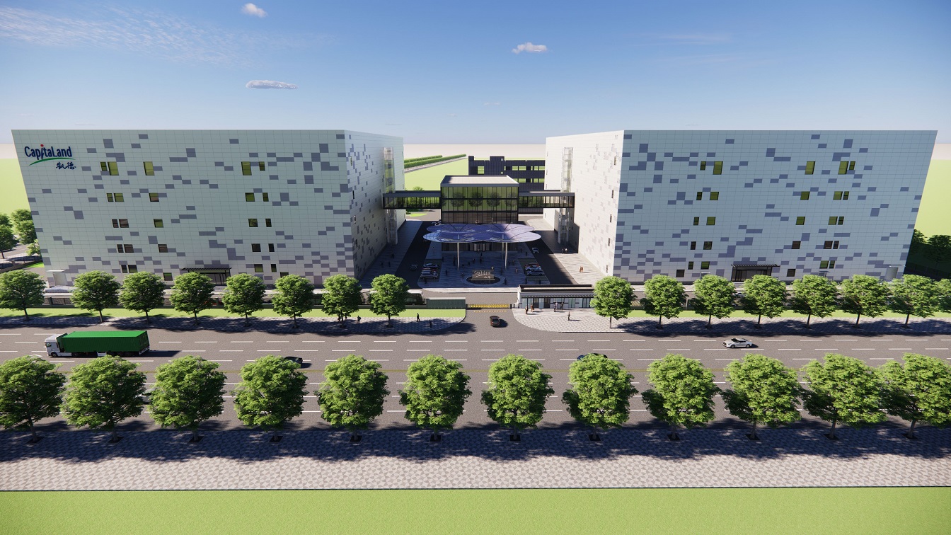 Artist impression of data centre development project in Greater Beijing, China
