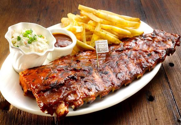 Morganfield's signature Sticky Bones will have you licking your fingers and coming back for more