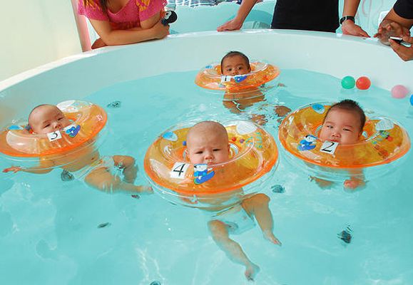 The warm water-based therapy at BabySPA helps to strengthen and stimulate babies to improve their physical growth and mental development (Price: S$38 for first trial session, S$300 for 10-session package)