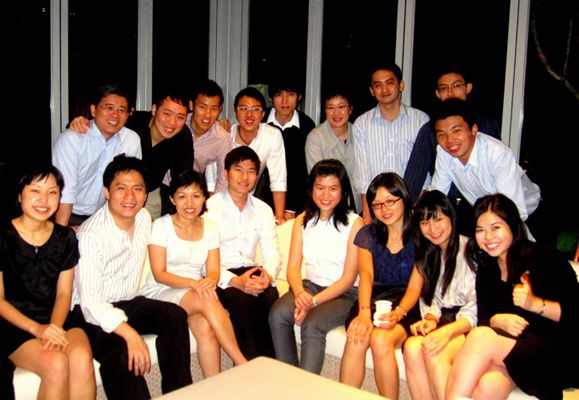 Me (1st row, 1st on left) with fellow CapitaLand colleagues at The Orchard Residences