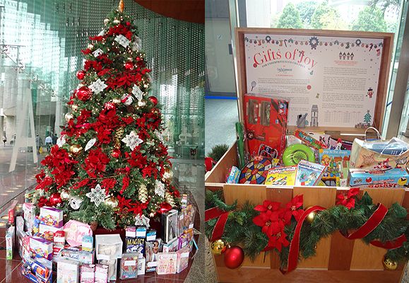 The inaugural “Gifts of Joy” encouraged staff and tenants at four CCT office buildings to contribute new toys, clothes and sports equipment to underprivileged children from four beneficiaries