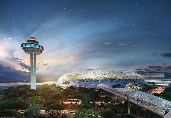 Project Jewel is an iconic mixed-use development that brings together facilities for airport operations, leisure attractions, retail offerings and hotel facilities all under one roof