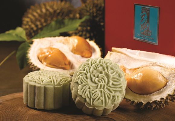 Peony Jade’s Top Grade Pure Mao Shan Wang Durian Mooncake, extra smooth localised version of the mooncake