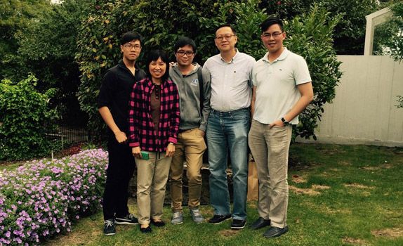 Mr Ng and his family