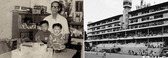 (Left) Mr Leong's love for drawing was nurtured by his grandfather (Right) It was during his days in Raffles Institution