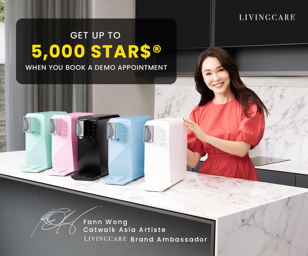 Book a demo appointment with Livingcare & get up to 5,000 STAR$® & up to $500 off ALL our water dispensers TODAY