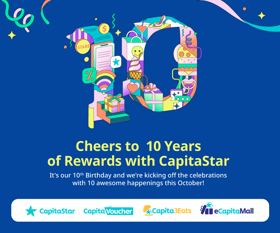 Cheers To 10 Years Of Rewards With Capitastar Hobbies Leisure Sports Beauty Wellness Food Beverage Supermarket Home Furnishing Services Entertainment