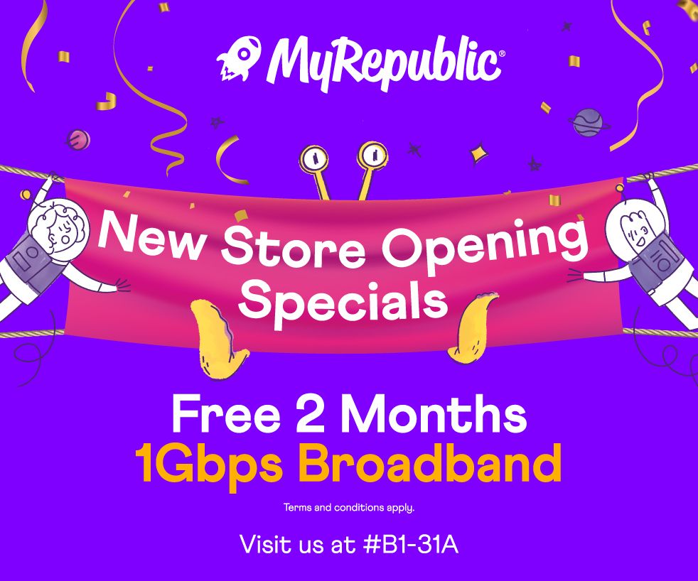 MyRepublic Store Opening Exclusive – FREE 2 Months Broadband Subscription