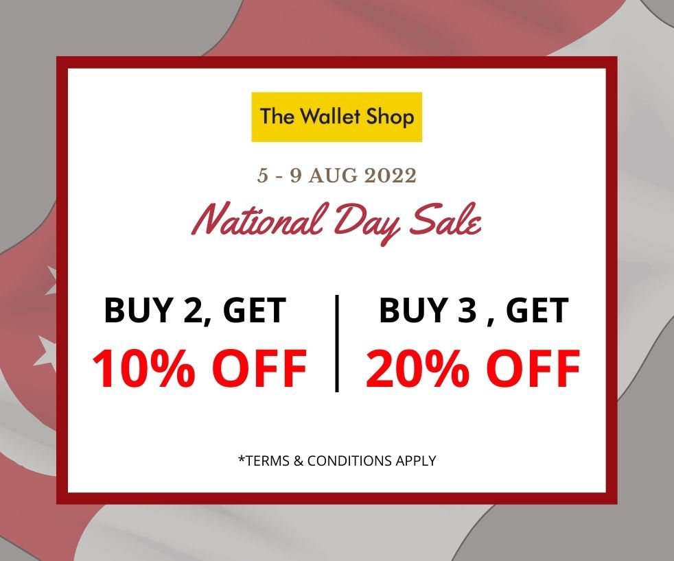 The Wallet Shop National Day Sale