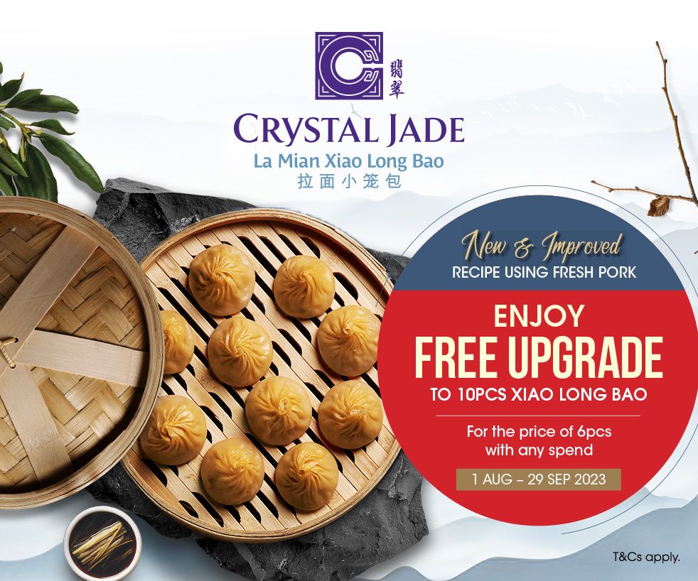 Crystal Jade La Mian Xiao Long Bao - 10pcs Xiao Long Bao for the price of 6pcs