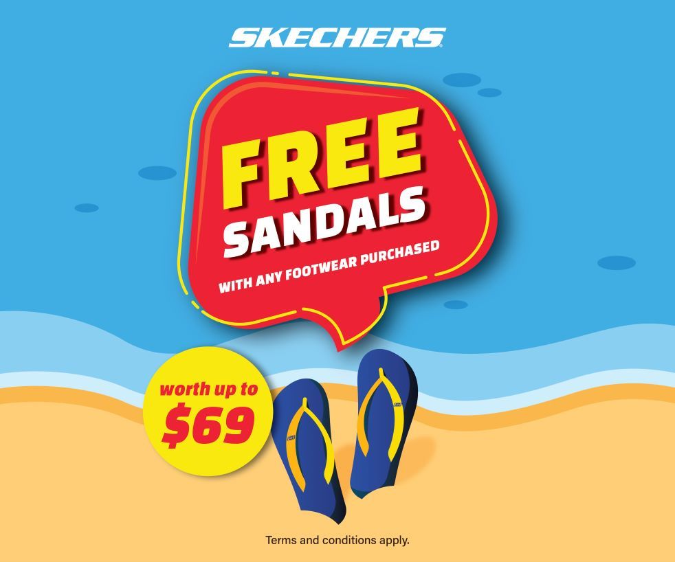 SKECHERS - Free Sandals with any Footwear Purchased