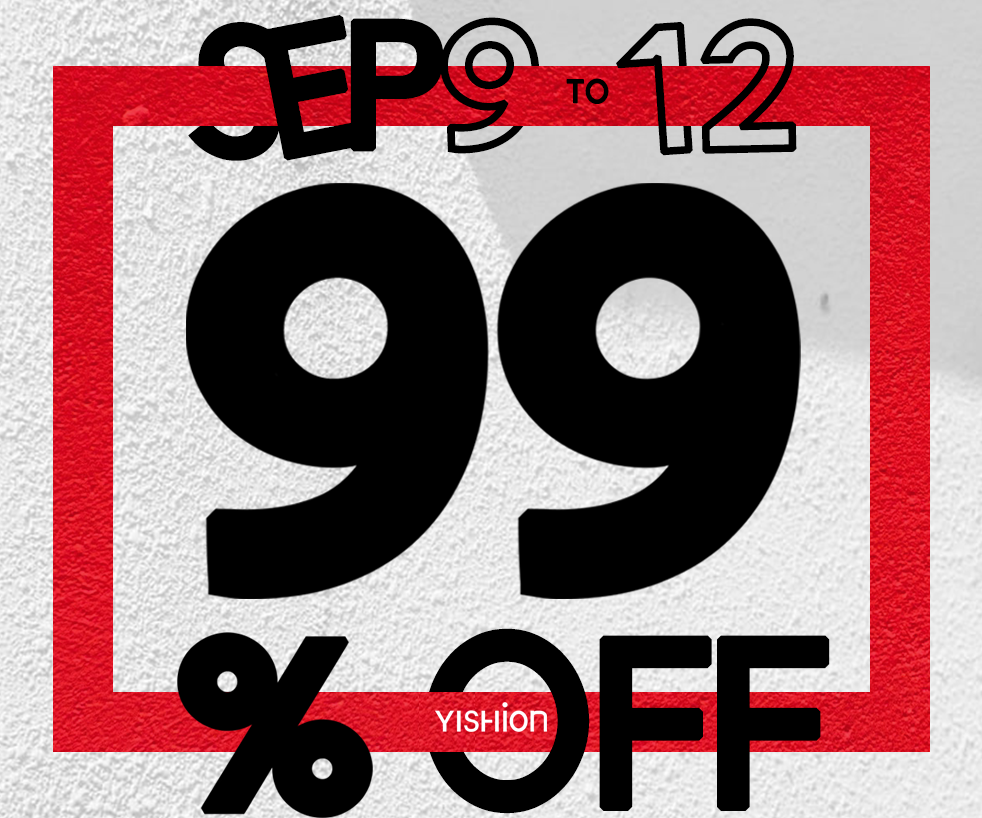 99% off on the 3rd item at Yishion!