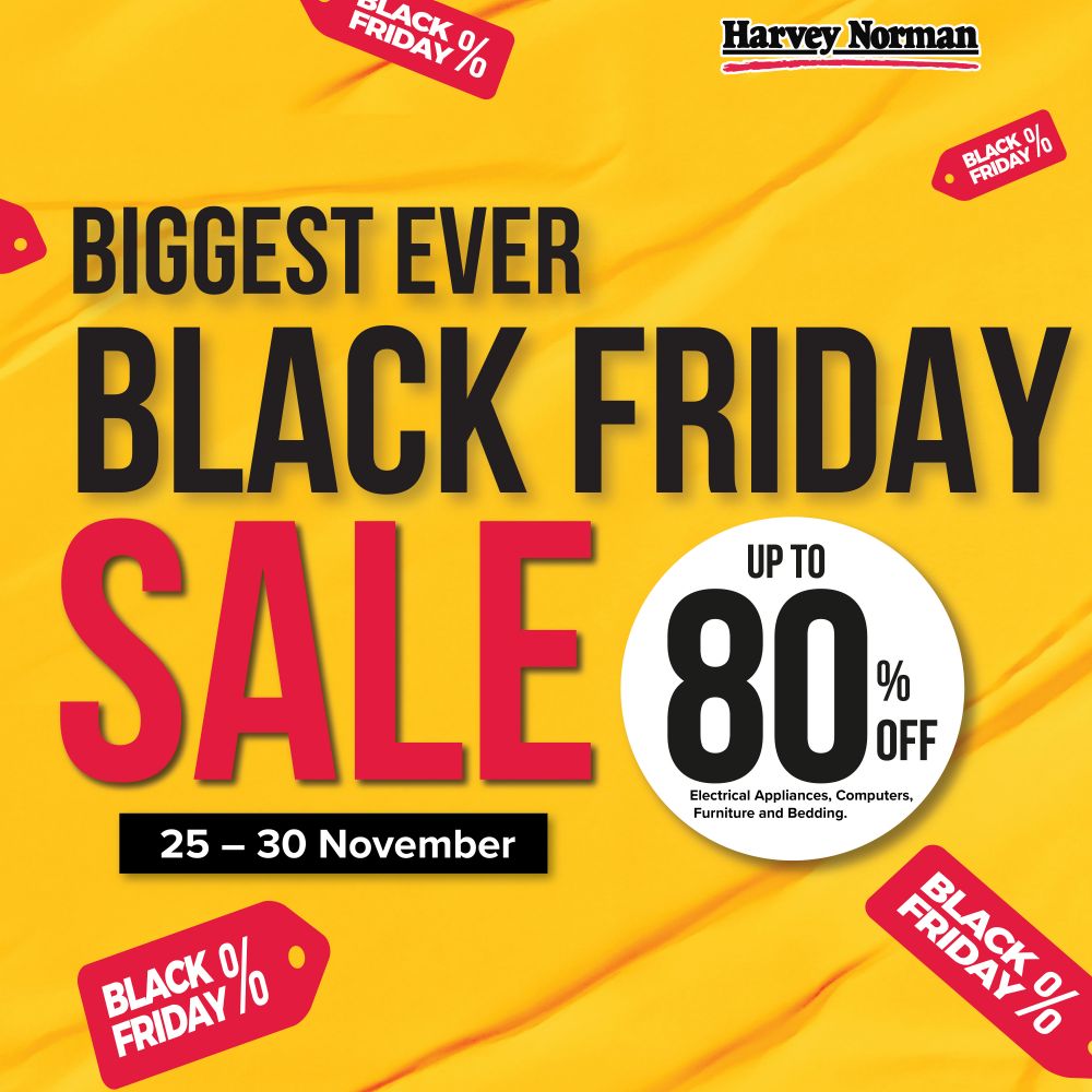 Harvey Norman’s Biggest Ever Black Friday Sale
