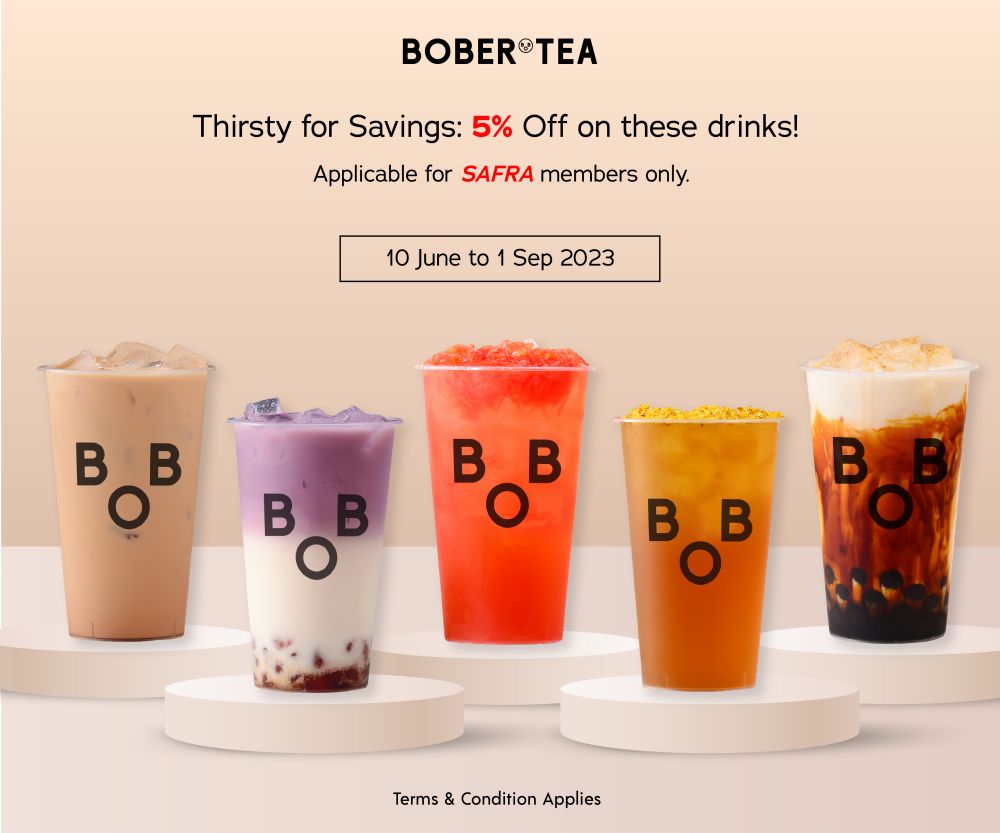 Thirsty for Savings: 5% Off for selected drinks!