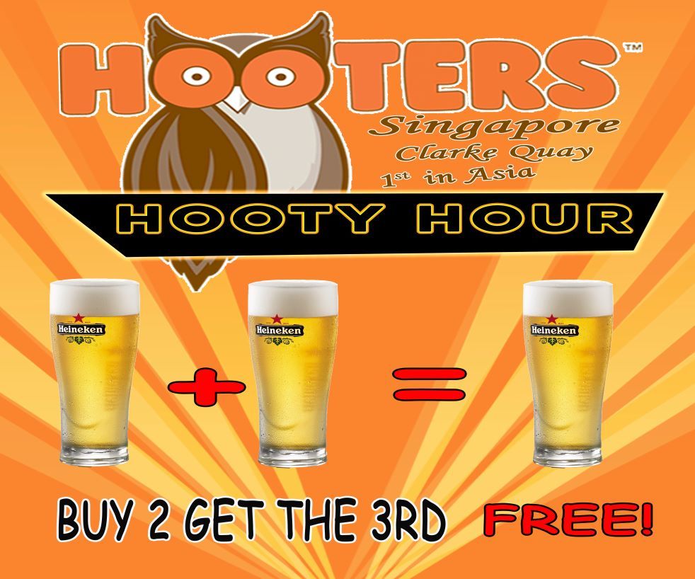 Hooty Hour at Hooters Singapore