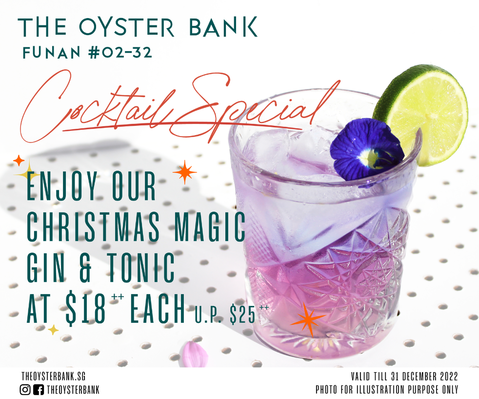 THE OYSTER BANK - Christmas Magic Gin & Tonic