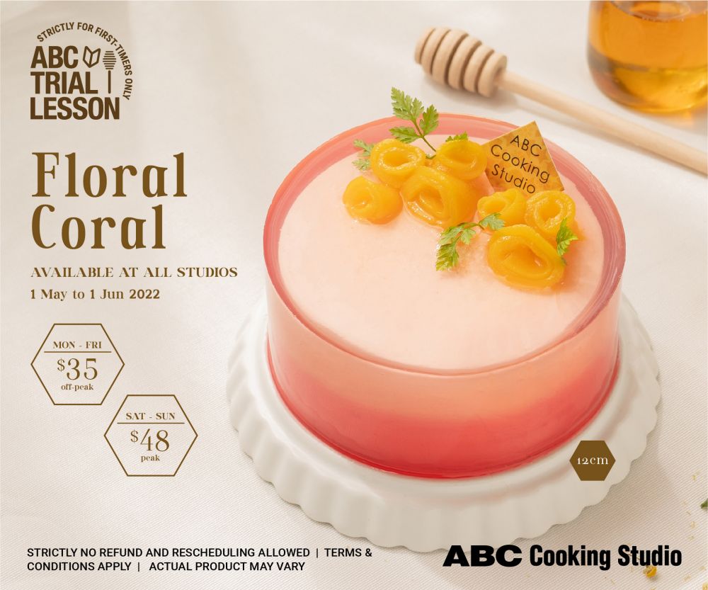 Floral Coral May Seasonal Trial Lesson with ABC Cooking Studio
