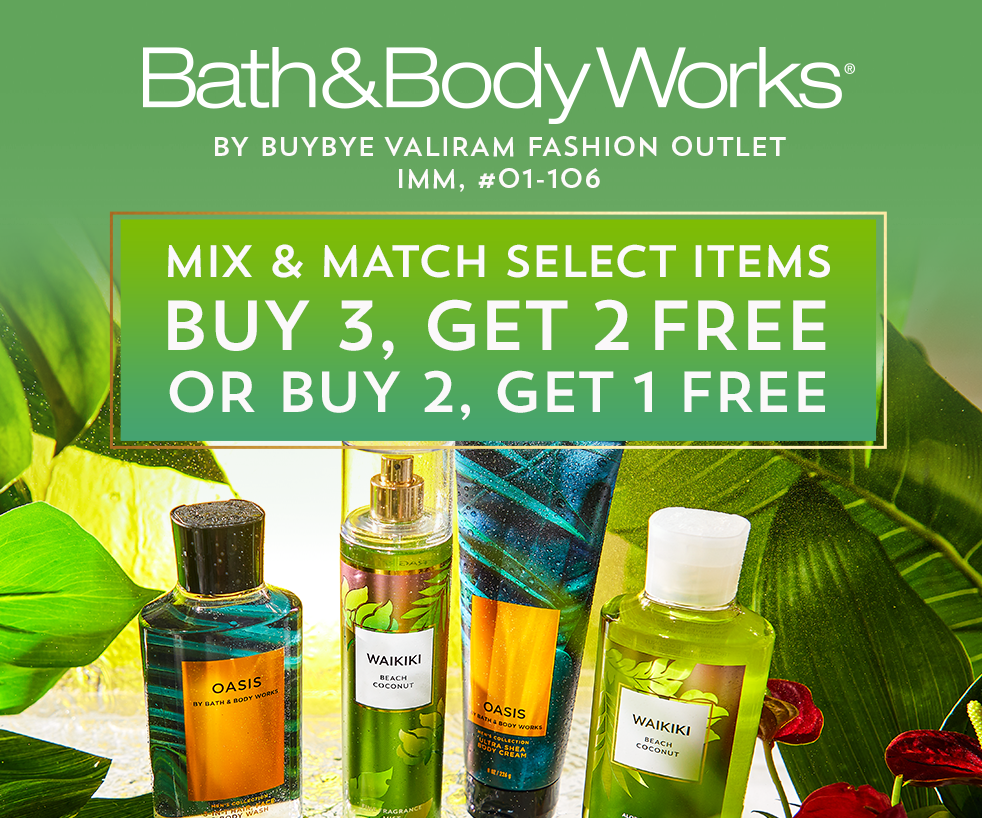 Bath & Body Works - Buy 3, Get 2 FREE