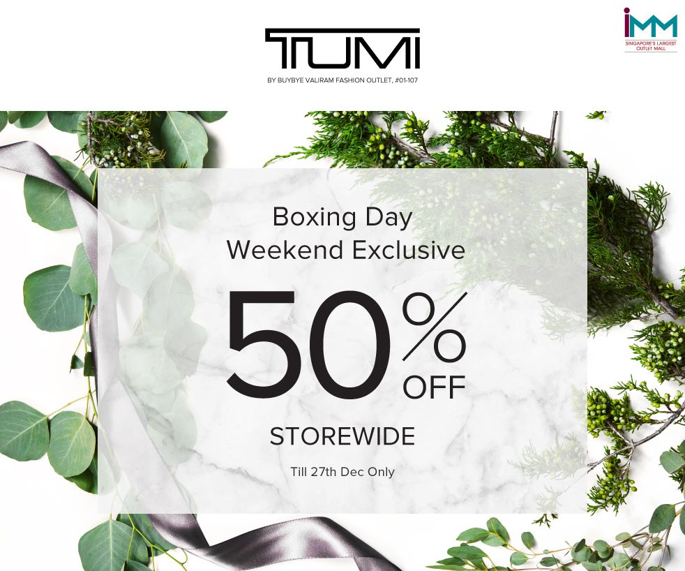 TUMI Outlet - Storewide 50% off 