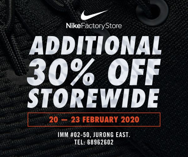 Storewide sale at Nike Factory Store | Nike Factory Store | Sports | IMM