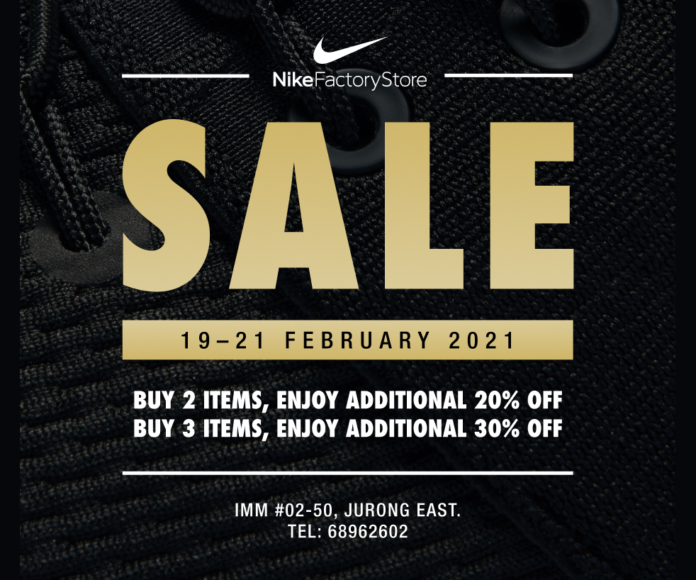Storewide Sale at Nike Factory Store 