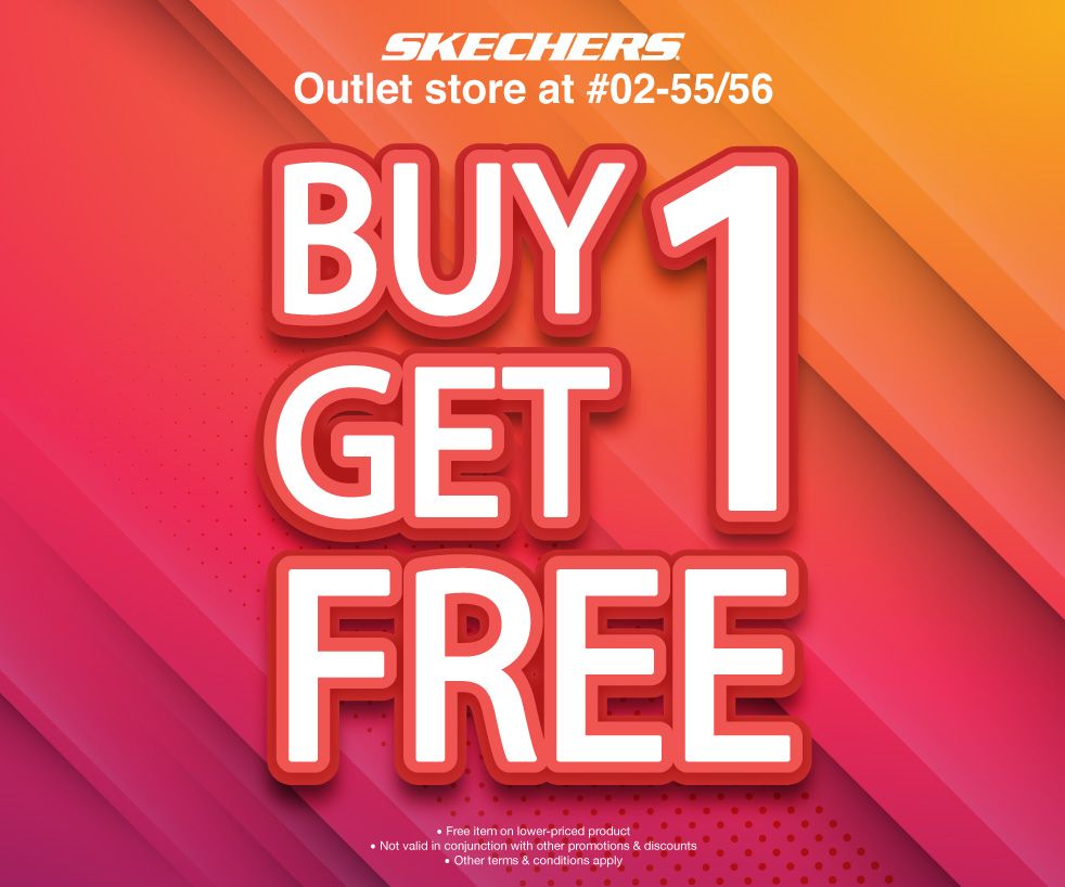 Buy 1 get 1 free at Skechers Outlet 