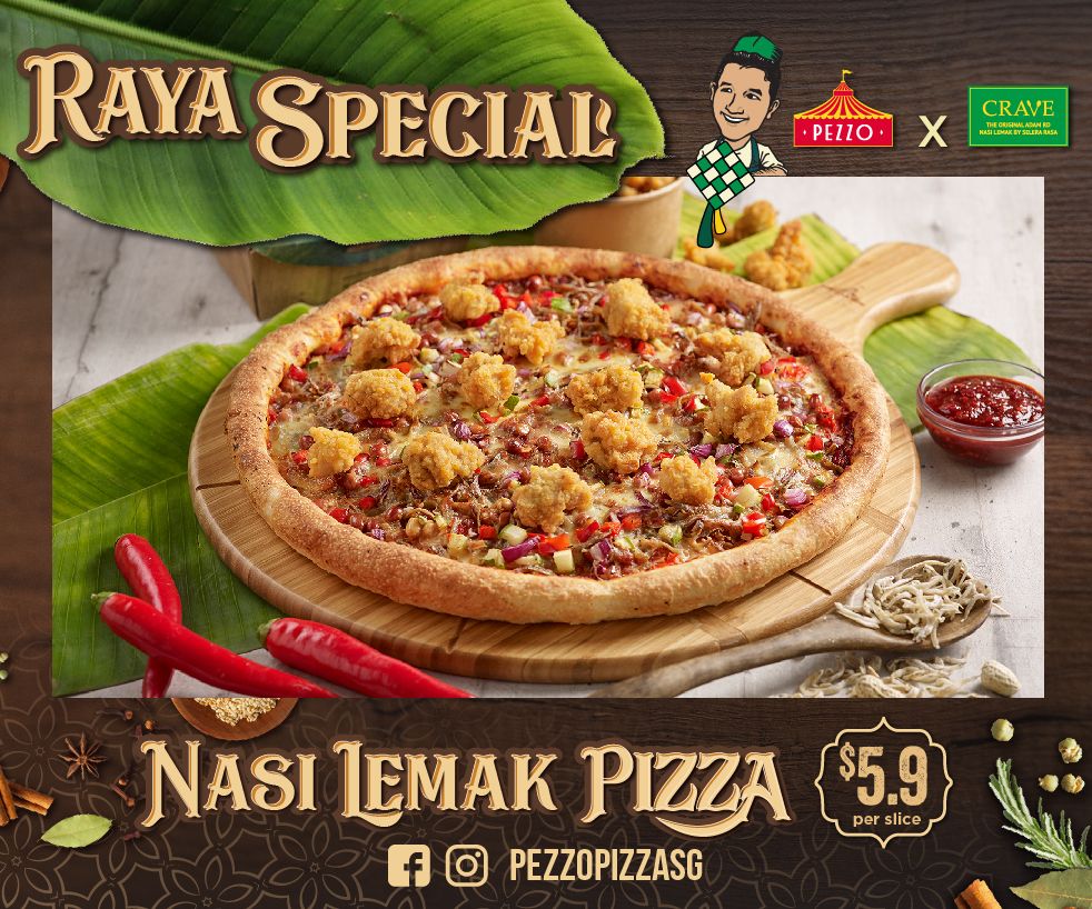 New Nasi Lemak Pizza At Pezzo Food Beverage Capitaland Malls