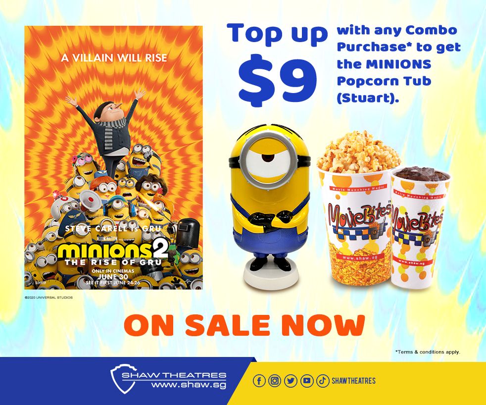 Land your hands on MINIONS Popcorn tub!