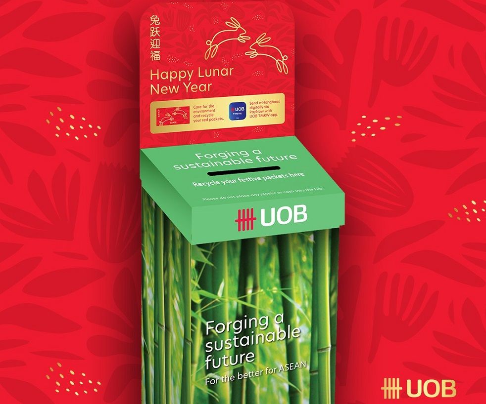 UOB Festive Packets Recycling Boxes