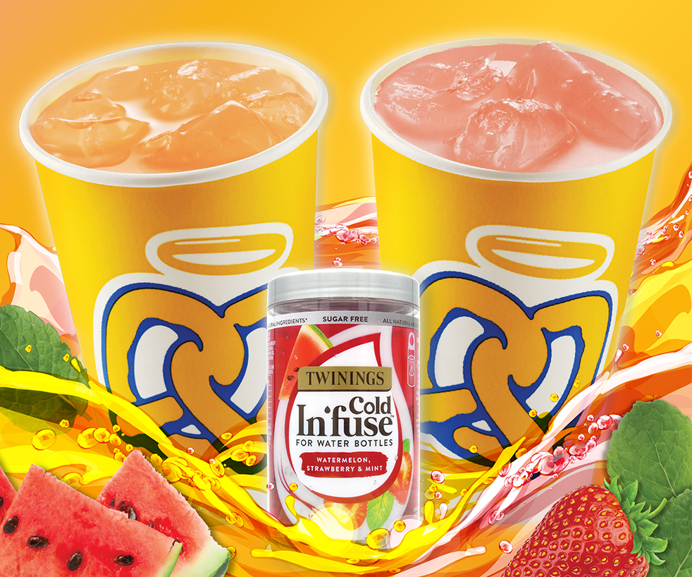 Auntie Anne's x Twinings Cold Infuse Drinks