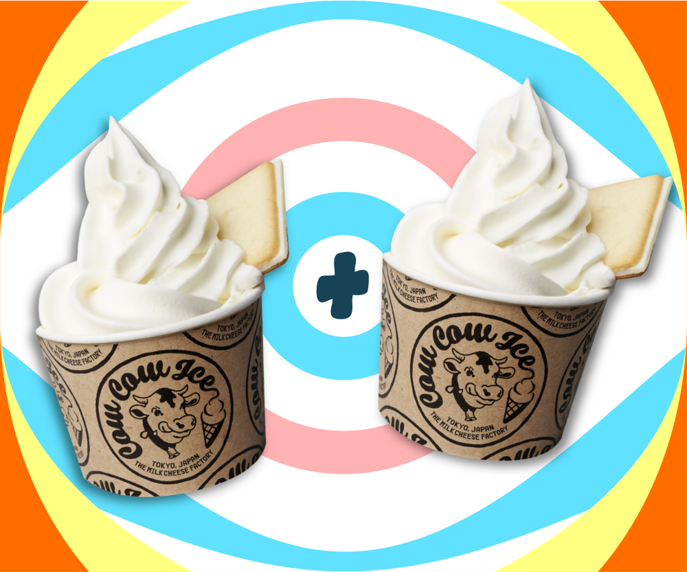 [11.11] Tokyo Milk Cheese Factory: 2 Cow Cow Ice Cream Cups + 2 Cookies @ $11