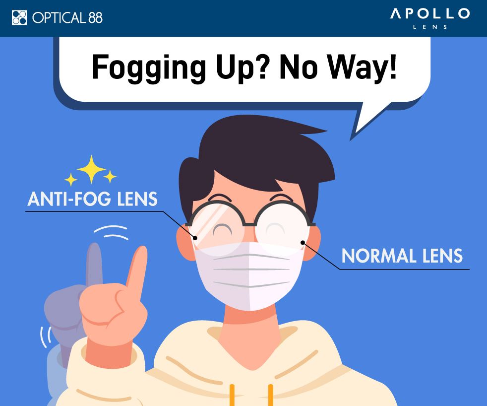 Enjoy $56 Off Every Pair of Anti-Fog Lenses at Optical 88