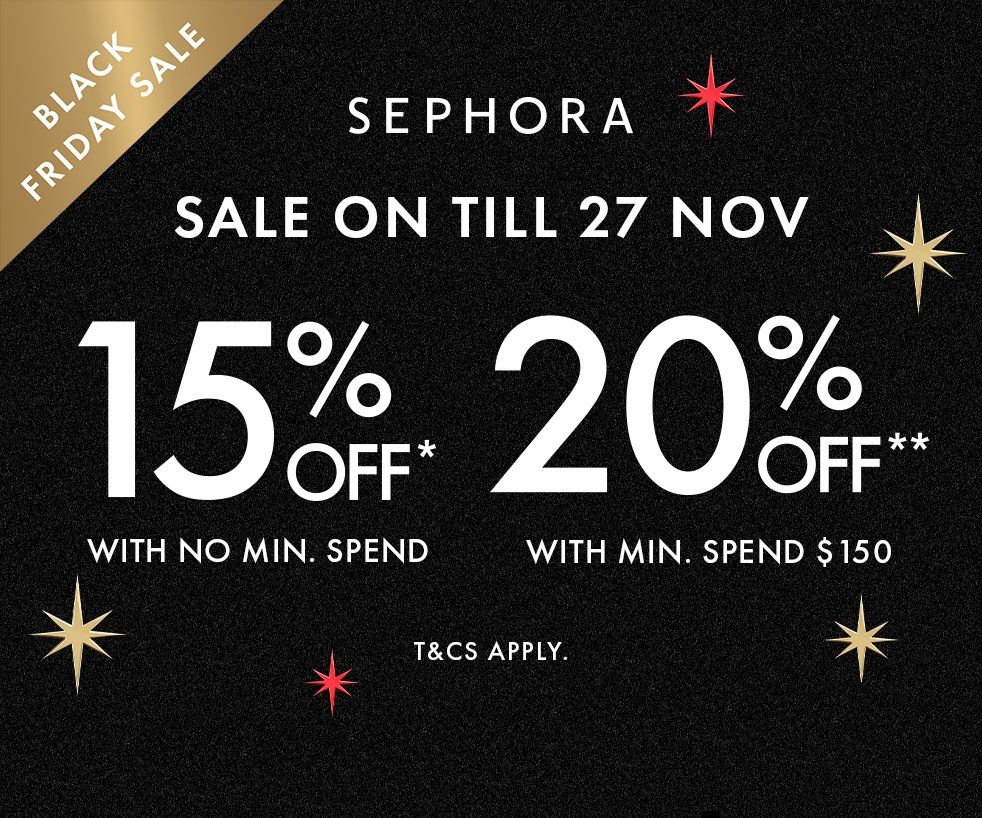 Sephora - Black Friday Sale Up to 20% Off