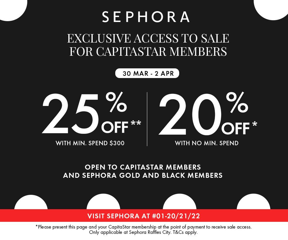 Sephora Beauty Pass Sale at Raffles City!