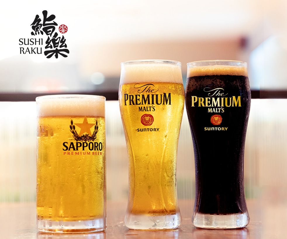 Sushi Raku: Happy Hours for Draft Beers 