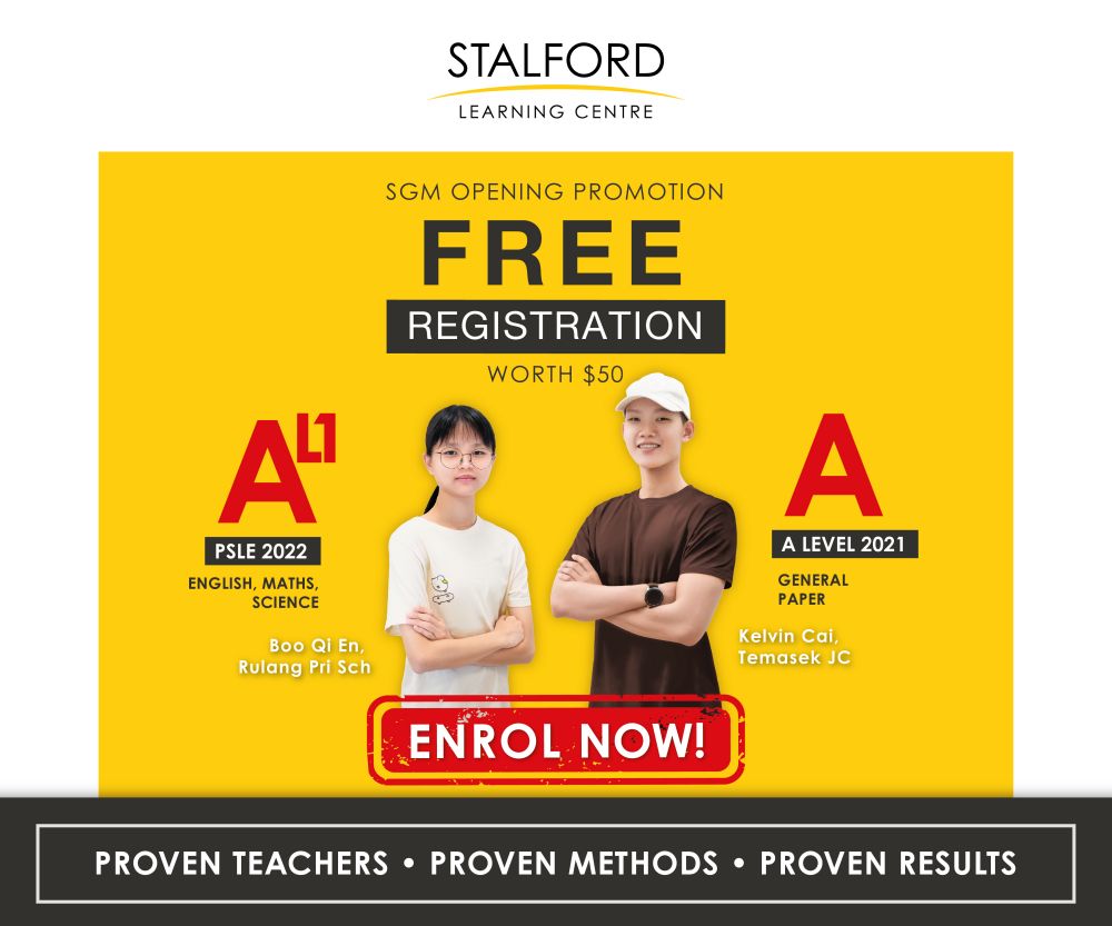 Stalford Learning Centre - Free Registration Fee (Worth $50)