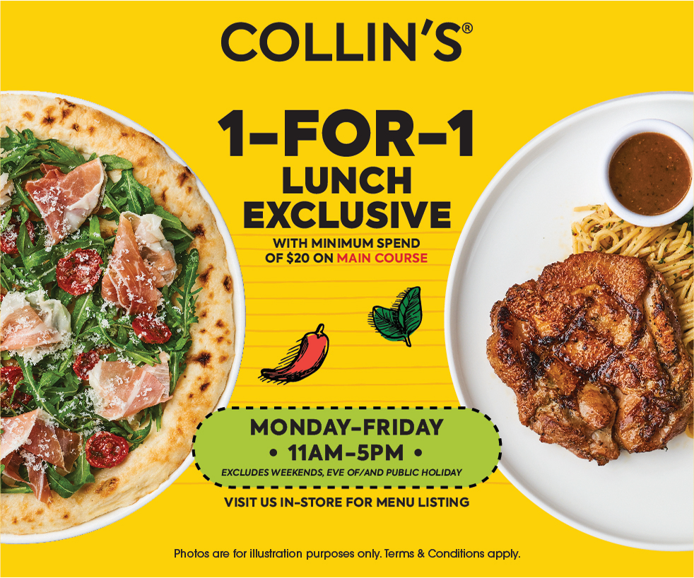 COLLIN’S® - 1-for-1 Lunch Exclusive 