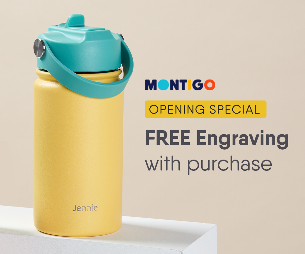 FREE engraving with any purchase at Montigo!