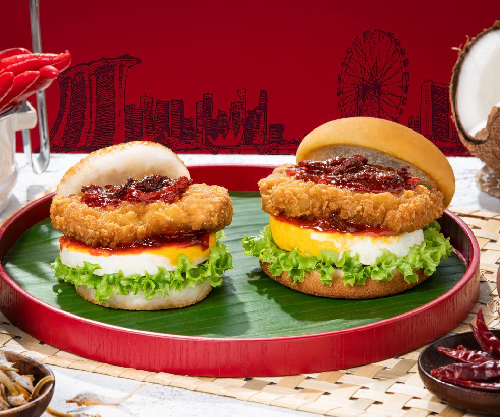 Go local MOS Burger Singapore!