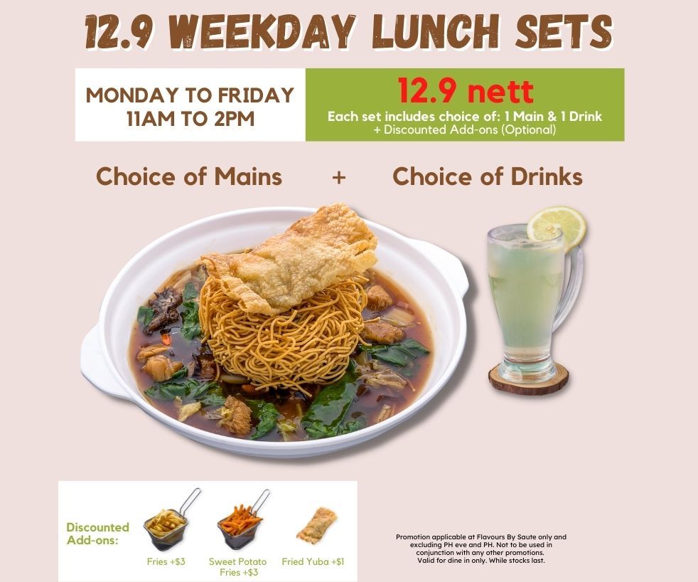 Flavours By Saute Weekday Lunch Set Promo