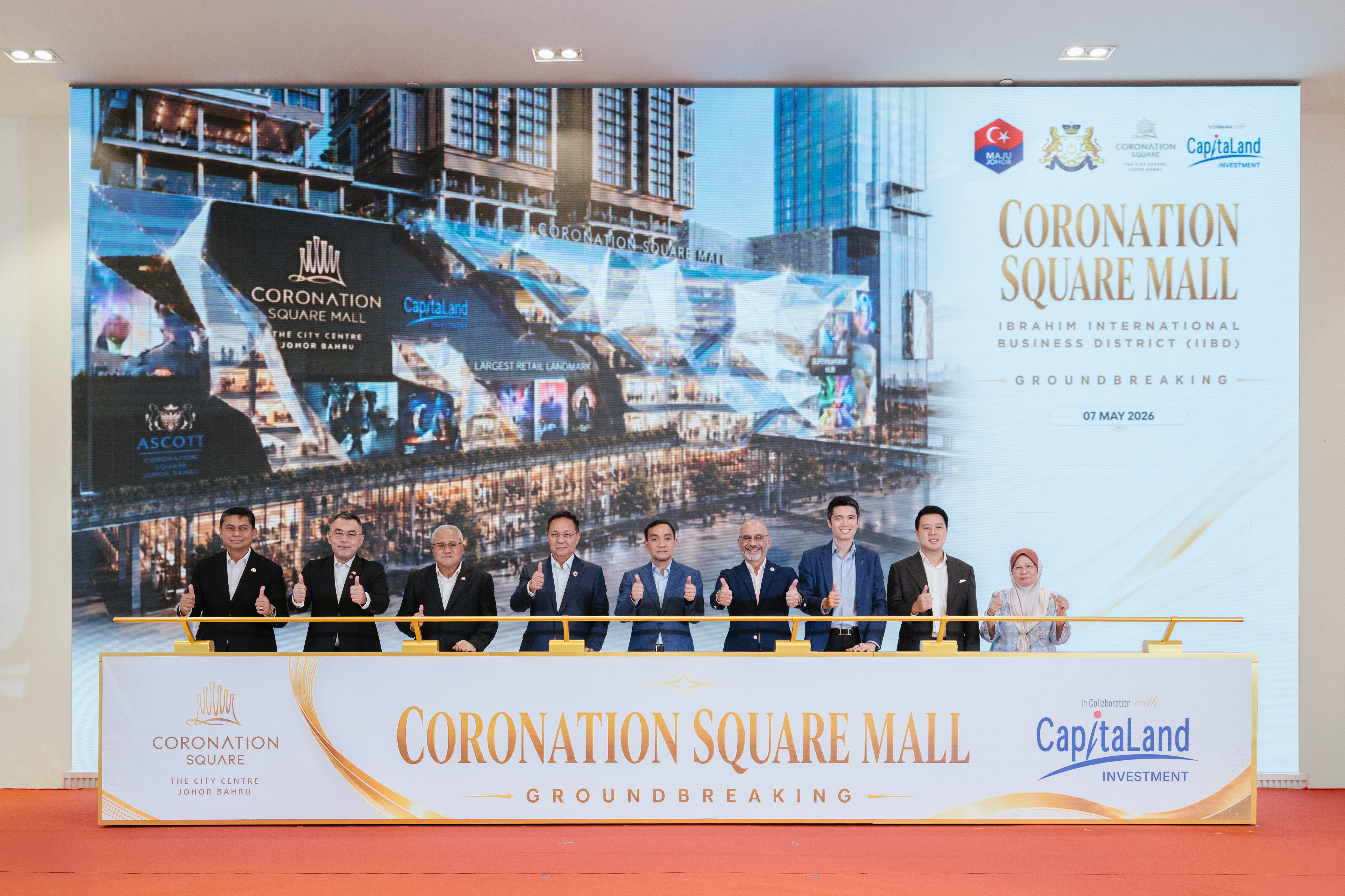 Coronation Square Mall breaks ground in Johor Bahru, marking major milestone in city centre transformation