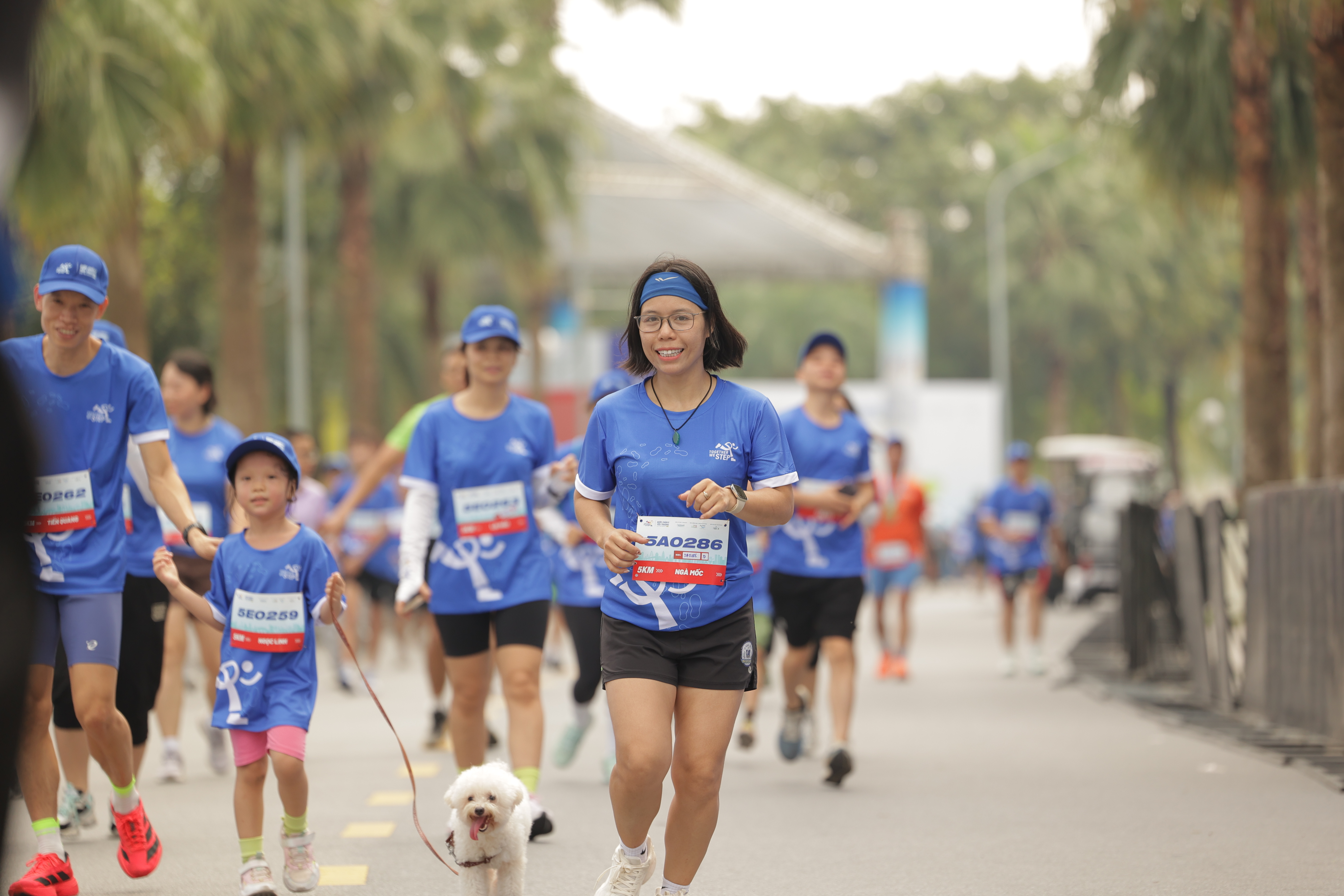 Participants enjoy different interactive activities along the walking routes