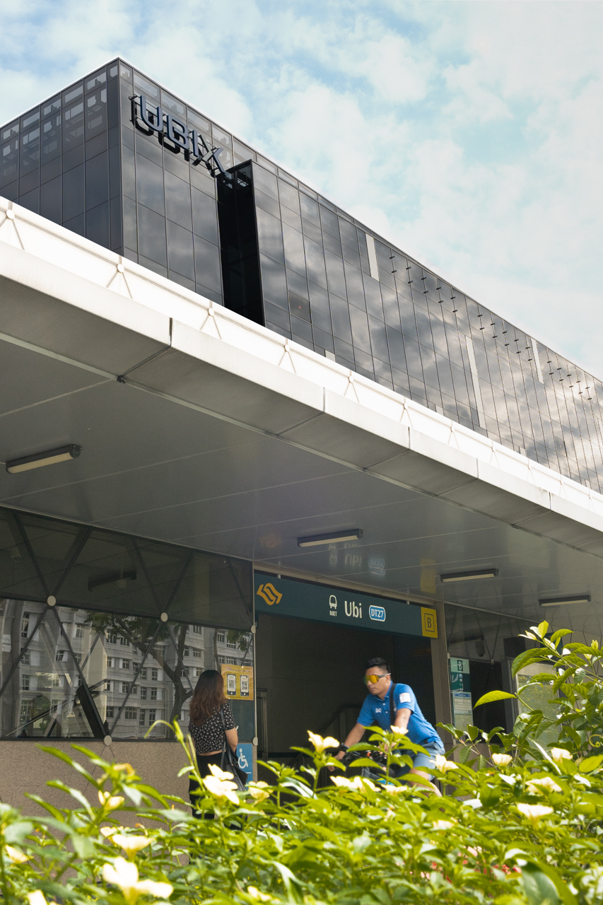 ubi mrt station is right in front of ubix