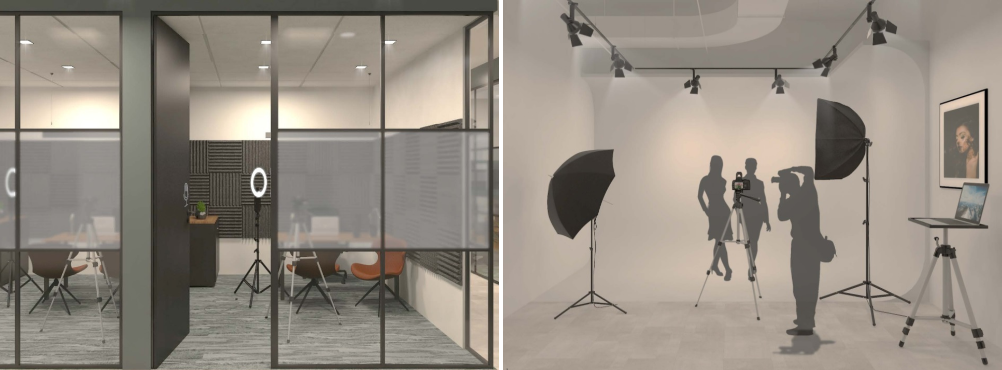broadcast and photo studios at the workshop