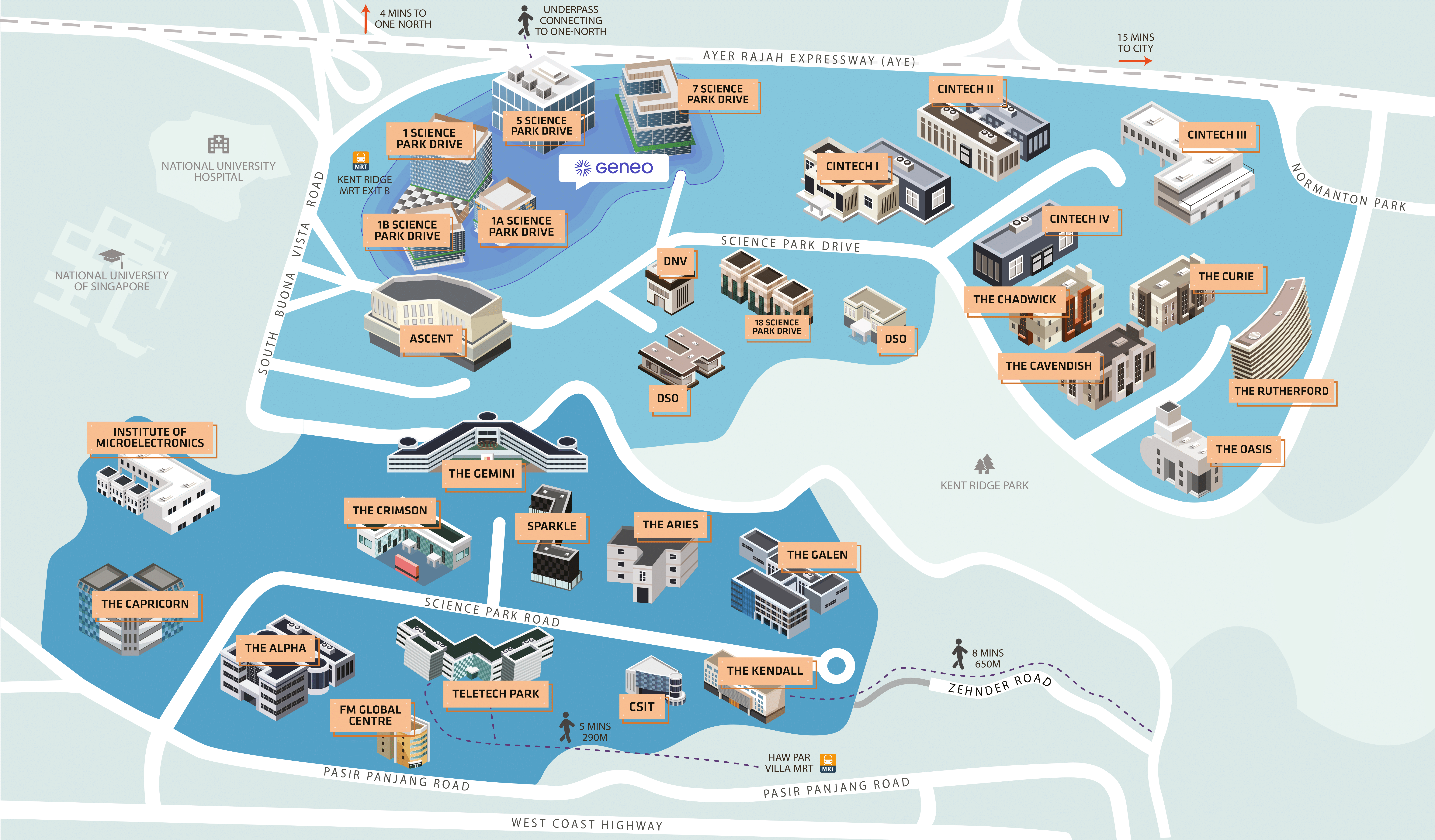 singapore science park map