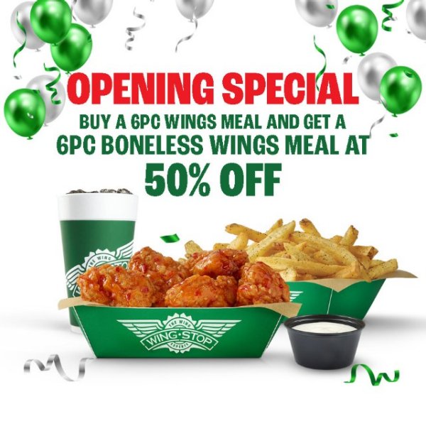 Wingstop Tampines Mall Opening Promotion | Wingstop | CapitaLand Malls